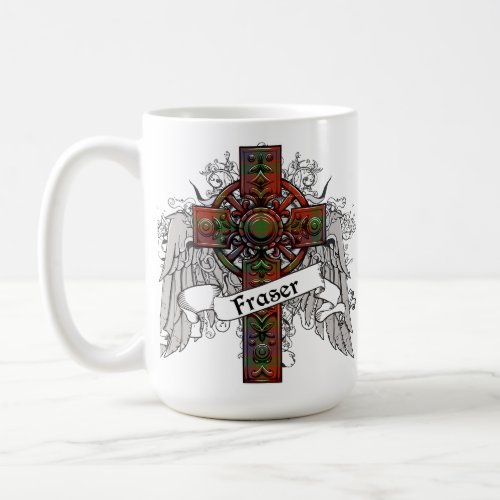 Fraser Tartan Cross Coffee Mug