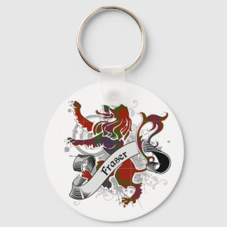 Fraser Tartan Lion Keychain