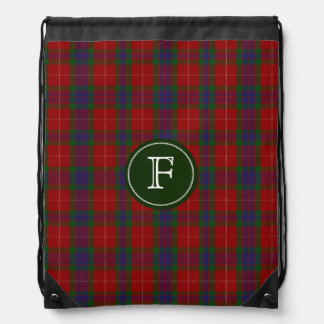 Fraser Tartan Plaid Monogram Backpack