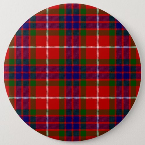 Fraser tartan red green blue purple plaid button