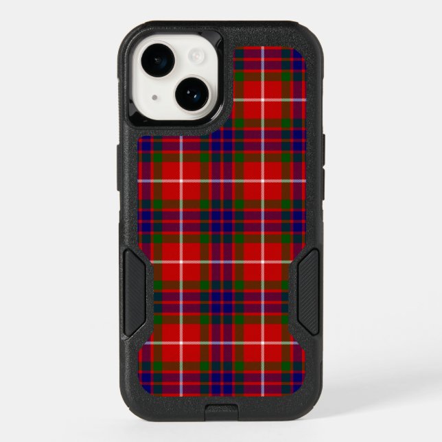 Fraser tartan red green blue purple plaid otterbox iPhone case (Back)