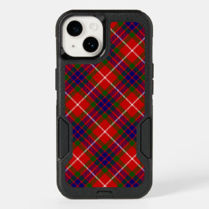 Fraser tartan red green blue purple plaid OtterBox iPhone 14 case