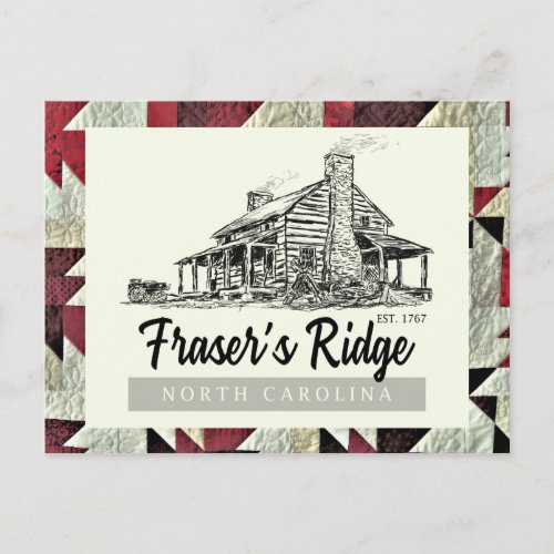 Frasers Ridge Homestead Quilt Outlandish Postcard