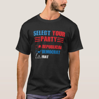 Frat Party Funny Political Election Voting Humor T-Shirt