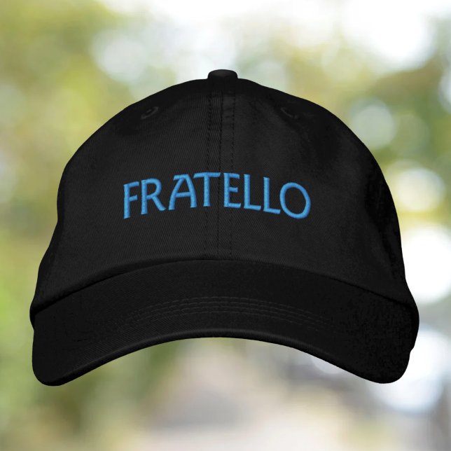 Fratello Italian Gift for Brother  Embroidered Baseball Cap (Creator Uploaded)