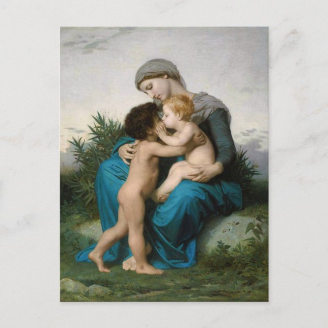 Fraternal Love by William-Adolphe Bouguereau Postcard (Front)