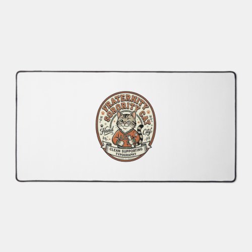 Fraternity Sorority Cat Fraternity Sorority Cat Vi Desk Mat