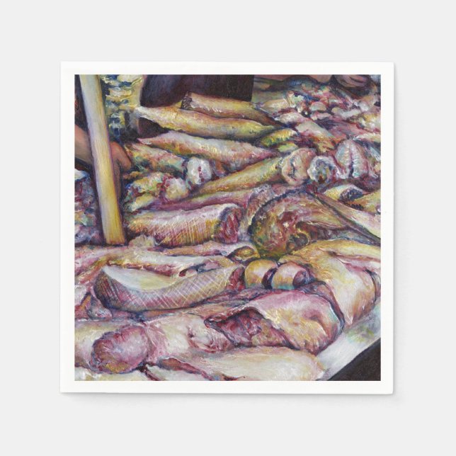 Fraternizing with Fresh Fish Paper Napkins (Front)