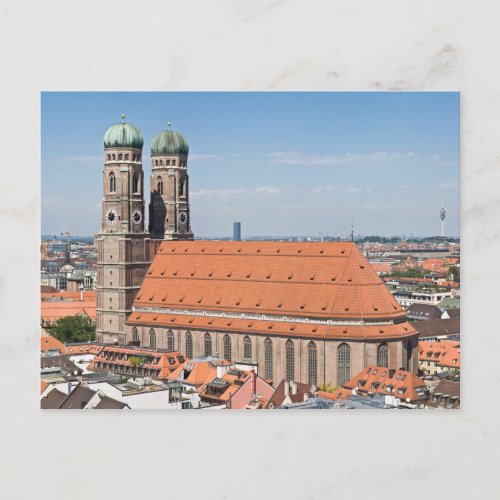 Frauenkirche Munich from Peterskirche Postcard