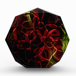 Frayed Edges, Strong Heart: Unbreakable Love Acrylic Award