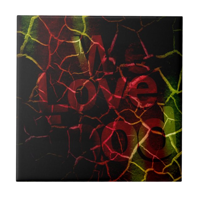 Frayed Edges, Strong Heart: Unbreakable Love  Tile (Front)