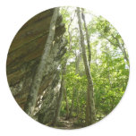 Frazier Rock Wall in Shenandoah National Park Classic Round Sticker