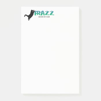 Frazz! Black Cat Post-it Notes by WeAreBlackCatClub at Zazzle