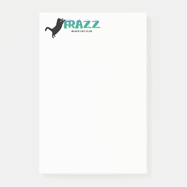 Frazz! Black Cat Post-It Notes (Front)
