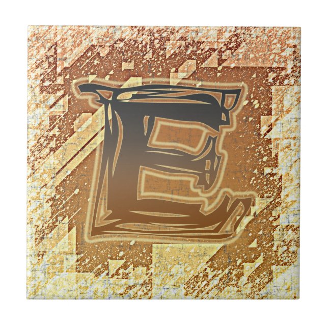 FRAZZLE MONOGRAM E CERAMIC TILE (Front)