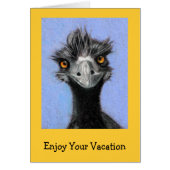 FRAZZLED EMU: ENJOY YOUR VACATION: Funny (Front)