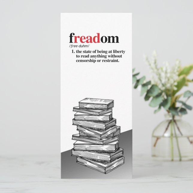 Freadom Definition Bookmark Save The Date (Standing Front)
