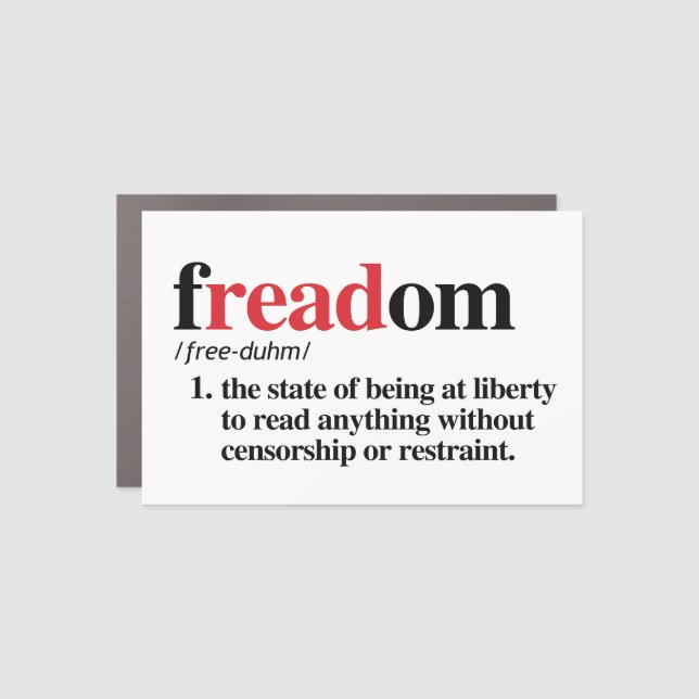 freadom definition car magnet (Front)