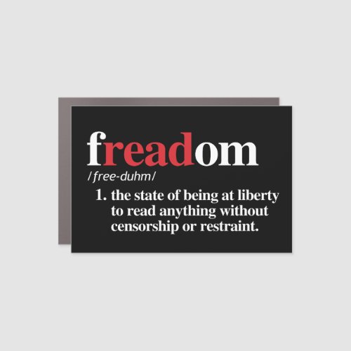 freadom definition car magnet