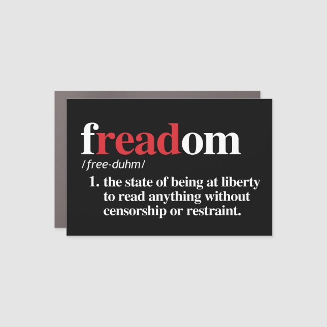 freadom definition car magnet (Front)