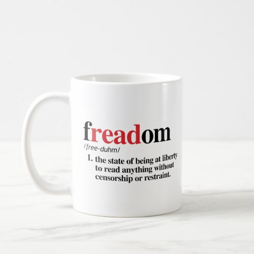 freadom definition coffee mug