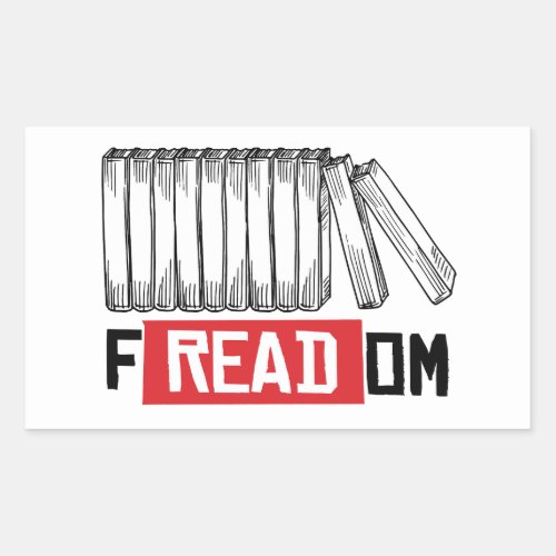 FREADOM RECTANGULAR STICKER