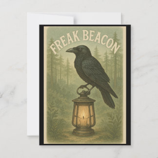 Freak Beacon Raven Postcard