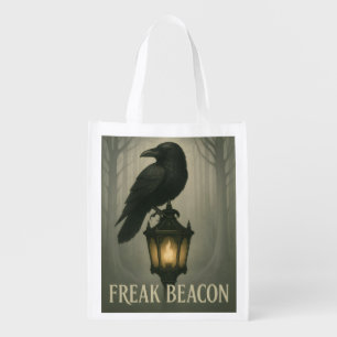 Freak Beacon Raven Reusable Grocery Bag