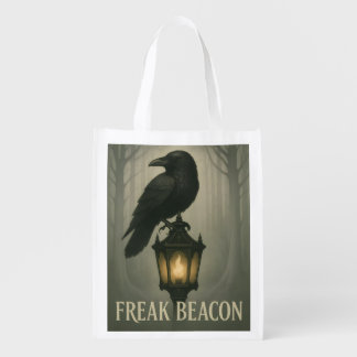 Freak Beacon Raven Reusable Grocery Bag