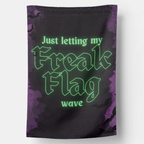 Freak Flag  Weatherproof Goth House Flag