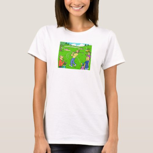 Freak Golf Shot Rebounds T_Shirt