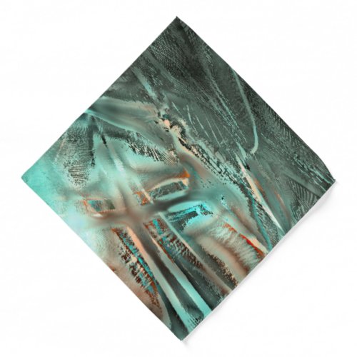 Freak grayish cyan  texture  rough digital cutout bandana