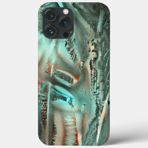 Freak grayish cyan  texture  rough digital cutout iPhone 13 pro max case