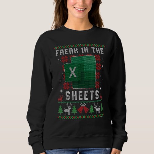 Freak In The Sheets Excel Ugly Christmas Sweater