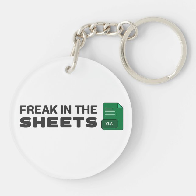 Freak in the sheets keychain (Back)