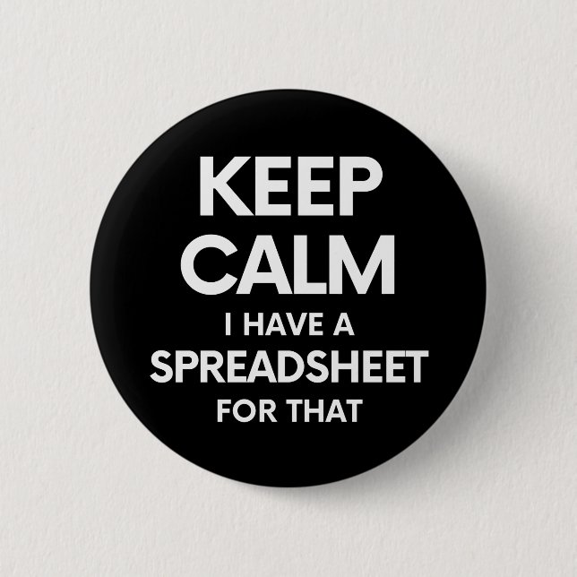 Freak in the Sheets - Spreadsheets Microsoft Excel Button (Front)