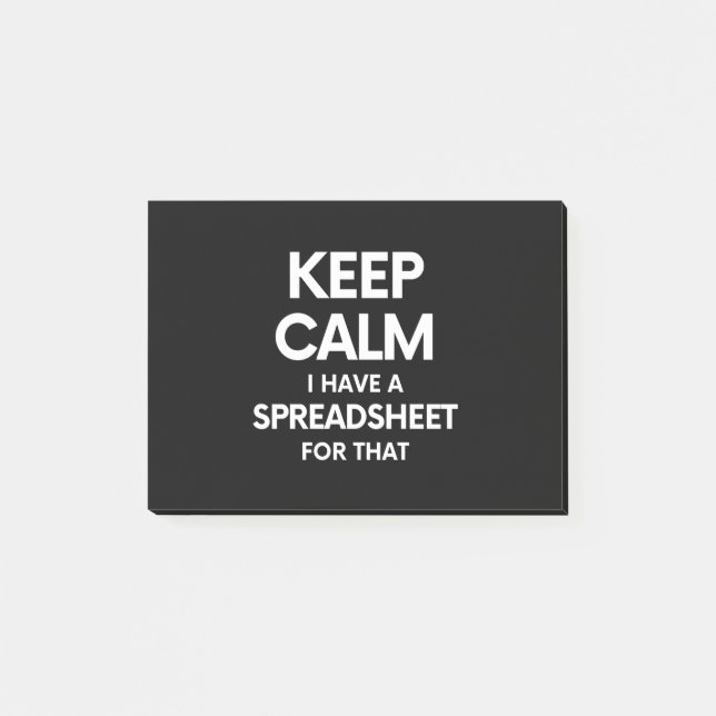 Freak in the Sheets - Spreadsheets Microsoft Excel Post-it Notes (Front)