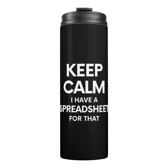 Freak in the Sheets - Spreadsheets Microsoft Excel Thermal Tumbler (Front)