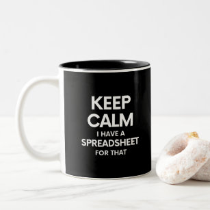 Freak in the Sheets - Spreadsheets Microsoft Excel Two-Tone Coffee Mug