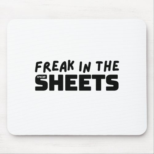 Freak in the spreadsheets mouse pad