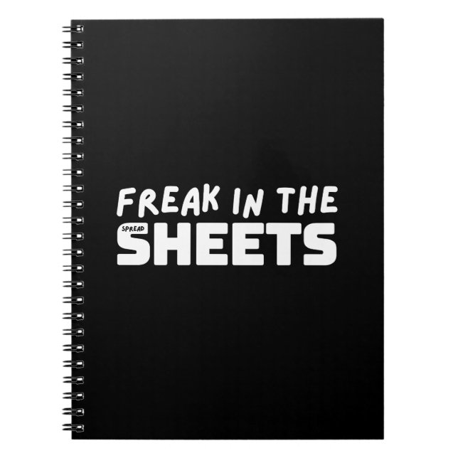 Freak in the spreadsheets notebook (Front)