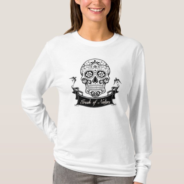 Freak of Nature long sleeve scoup neck t-shirt (Front)
