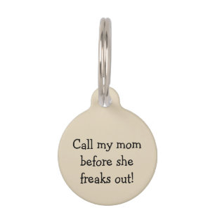 Freak Out Pet Name Tag