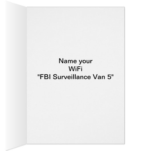 Freak out Your Neighbors Card (Inside (Right))