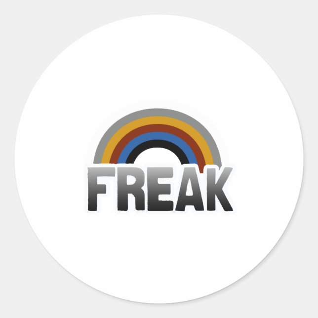 Freak Pride Classic Round Sticker (Front)