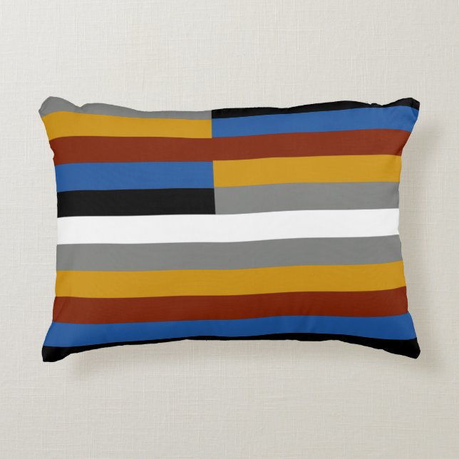 Freak Pride Flag Accent Pillow (Front)