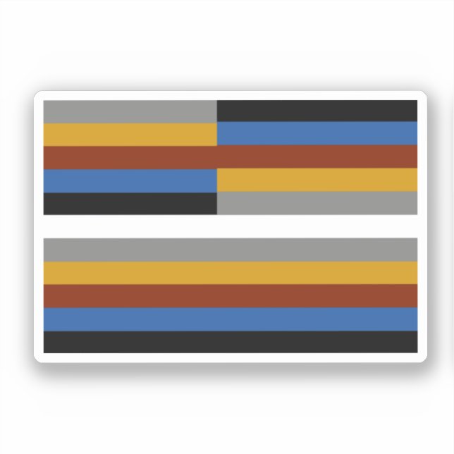 Freak Pride Flag Sticker (Front)