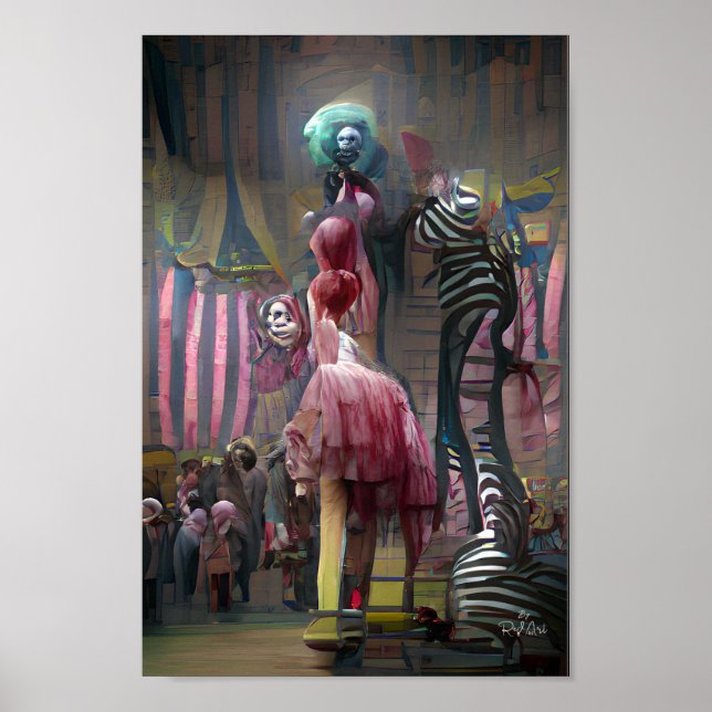 FREAK SHOW  fantasy art illustration poster (Front)