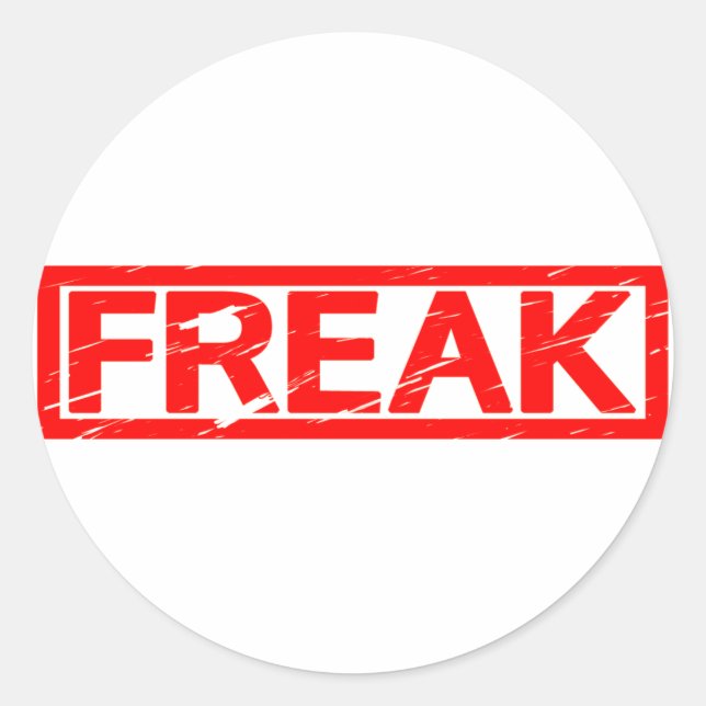 Freak Stamp Classic Round Sticker (Front)