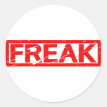 Freak Stamp Classic Round Sticker